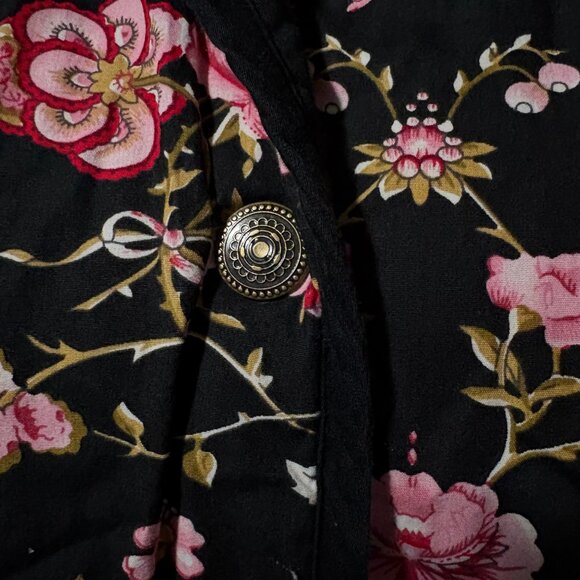 Handmade Reversible Floral Quilted Jacket – Women’s Medium - Picture 7 of 11